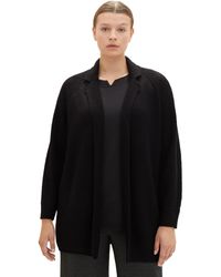 Tom Tailor - Plussize Cardigan Strickjacke mit Struktur - Lyst
