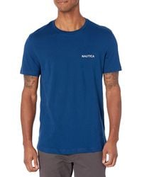 Nautica - Kurzen Ärmeln und Rundhalsausschnitt T-Shirt - Lyst
