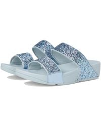 Fitflop - Lulu Multi-tonal Glitter Wedge Sandal - Lyst