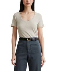 Marc O' Polo - Marc Oߴpolo Organic Cotton T-shirt With V-neck - Lyst