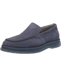 HUGO - Suede Costa Loafers - Lyst
