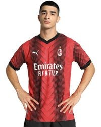 PUMA - Ac Milan 23/24 Home Authentic Jersey - Lyst