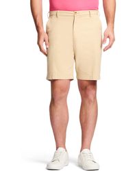Izod - S Saltwater Flat Front Chino Casual Shorts - Lyst