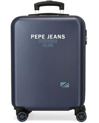 Pepe Jeans - Edmon Maleta de Cabina Azul 38x55x20 cms Rígida ABS Cierre de combinación Lateral 34L 2,74 kgs 4 Ruedas Equipaje o by Joumma - Lyst