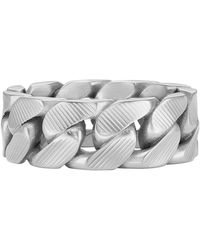Fossil - Ring Harlow Linear Texture Chain Edelstahl - Lyst