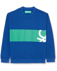 Benetton - Jersey G/c M/l 3j68u100f Long Sleeve Crewneck Sweatshirt - Lyst