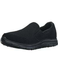 Skechers - Work Relaxed Fit Cozard Slip Resistant Slip On,black,us 6.5 W - Lyst