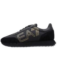 EA7 - Sneaker black white vintage - Lyst