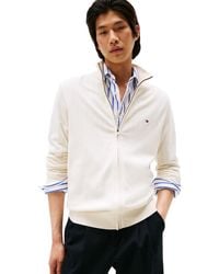 Tommy Hilfiger - Essential Cotton Zip Thru Mw0mw36517 Zip Through Trui - Lyst