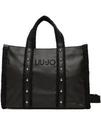 Liu Jo - Shopper Schultertasche Tote Bag Nero schwarz - Lyst