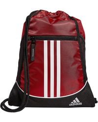 adidas - Alliance Sackpack Drawstring Backpack Gym Bag - Lyst