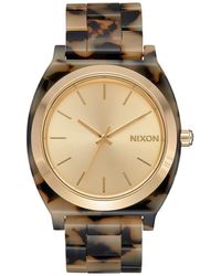 Nixon - Time Teller Acetate 100m Water Resistant Analog Fashion Watch - Lyst