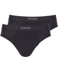 Sloggi - Ever Ease Brief 2P Black - Lyst