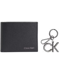 Calvin Klein - Geschenk-Set Warmth Bifold 5 CC + Keyfob Geldbeutel und Schlüsselanhänger - Lyst