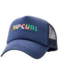 Rip Curl - Day Break Trucker Hat Cap Blau One Size - Lyst