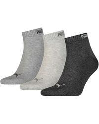 PUMA - Quarter Socken Sneaker im Retro Design knöchelhoch für 3er Pack - Lyst