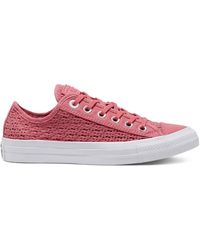 Converse - All Star Ox Getaway Trainers Pink - Lyst