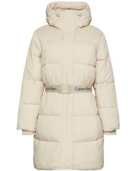 Calvin Klein - Jeans Vrouwen Riem Midweight Long Puffer Lv047d508g Jassen - Lyst