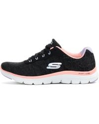 Skechers - Step Sport Trainers Black/pink - Uk:5 - Low Top Trainers - Lyst
