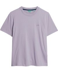 Superdry - Vintage Logo T-Shirt aus Bio-Baumwolle mit Stickerei Hell Lavendel Lila 36 - Lyst