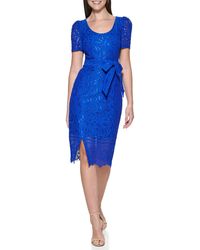 Kensie - Midi Lace Dress - Lyst