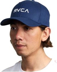RVCA - Flexfit Curved Brim Fitted Hat - Lyst