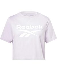 Reebok - T-shirt Van Het Merk Ri Bl Crop Tee - Lyst