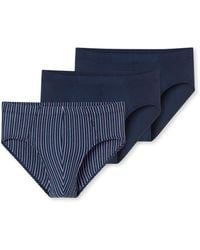 Schiesser - 3 Pack Unterwäsche Slips mit weichem Bund Bio Baumwolle-95/5 Organic Slip - Lyst