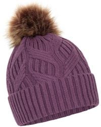 Mountain Warehouse - Florence Womens Pom Beanie - Lightweight, Soft Arcylic Fabric, Daily Use - Best For Autumn Winter, Outdoors, - Lyst