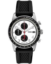 Fossil - Analog Quarz Uhr mit Silikon Armband FS6087 - Lyst