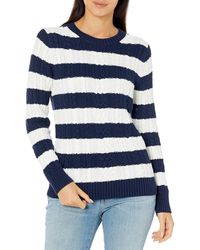 Amazon Essentials - Jersey Suave Trenzado de ga Larga con Cuello Redondo - Lyst