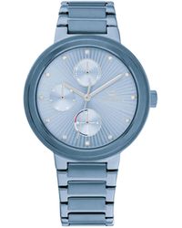 Tommy Hilfiger - Analogue Multifunction Quartz Watch For Women With Blue Stainless Steel Bracelet - 1782535 - Lyst