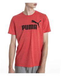 PUMA - Mens Essentials Heather Tee Shirt - Lyst
