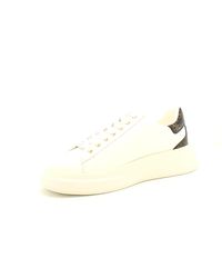 Guess - Scarpe Uomo Sneaker Elba Carryover In Pelle White/ Brown Us24gu01 Fmpviblea12 40 - Lyst