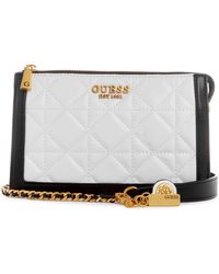Guess - Abey Multi Compartment Xbody White - Lyst