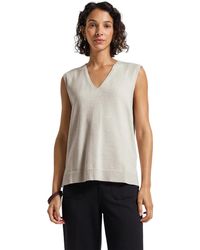 Street One - Ärmelloser V-Neck Pullover - Lyst