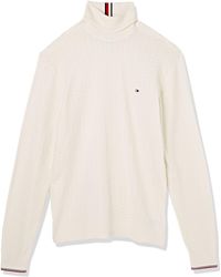 Tommy Hilfiger - Exaggerated Structure Roll Neck Mw0mw29109 Pullovers - Lyst
