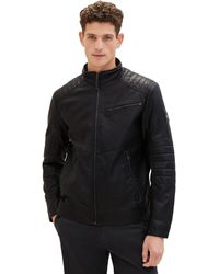 Tom Tailor - Fake-Lederjacke im Biker-Style - Lyst