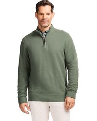 Izod - Luxury Classics Quarter Zip Sweater - Lyst