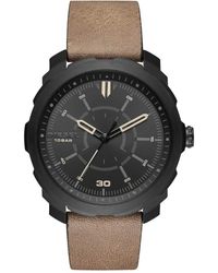 DIESEL - Analog Quarz Uhr mit Leder Armband 4.05386E+12 - Lyst