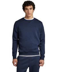 G-Star RAW - Premium Core Sweater Donna ,Blu - Lyst