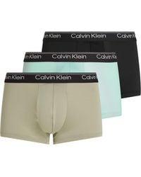 Calvin Klein - Low-rise Boxer Short Trunks Stretch Cotton Pack Of 3 - Lyst