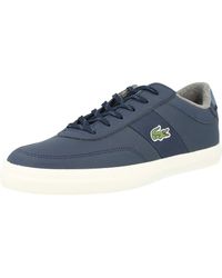 lacoste mens riberac leather trainers white
