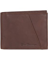 Ben Sherman Classic Size Leather Like Smooth Pvc Zip Around Writing Pad in Black Womens Accessories Wallets and cardholders 