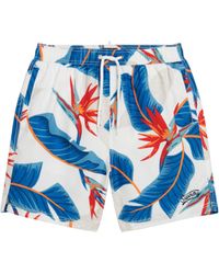 Superdry - 17-Zoll Badeshorts aus recyceltem Material mit Hawaii-Print Optik Paradies XL - Lyst