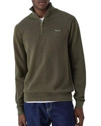 GANT - COTTON PIQUE HALFZIP - Lyst