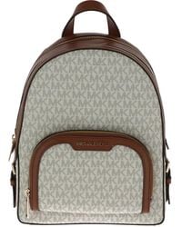Michael Kors - Jaycee Travel Bag Rucksack Size Ns White/brown - Lyst