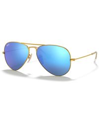 Ray-Ban - Rb3025 Aviator Large Metal Sunglasses, Gold/grey Gradient, 62 Mm - Lyst