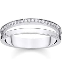 Thomas Sabo - Ring White Stones Pearl White - Lyst
