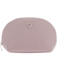 Guess - Dome Cosmetic Pouch Rose - Lyst